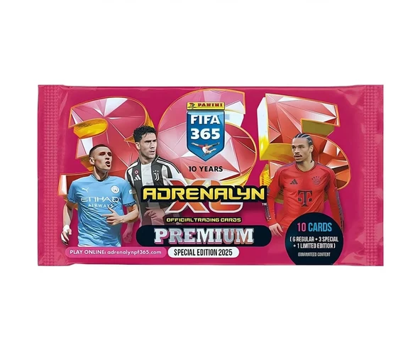 Panini Premium FIFA 365 Adrenalyn XL 2025 Oyuncu Kartı - Premium Futbolcu Kartları - 3 Paket - Resim 2