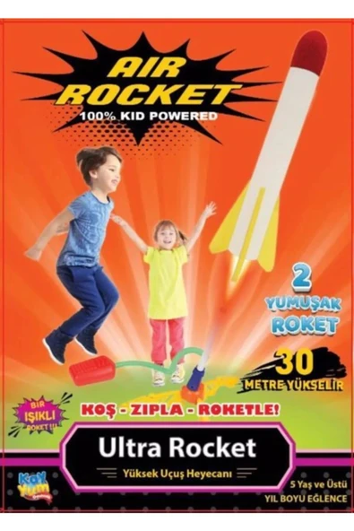 Air Rocket Tekli Seti - Roket Oyuncak - 2 Roket Ve Havalı Roketatar - Tekli Açık Hava Oyuncağı - Airrocket - 6