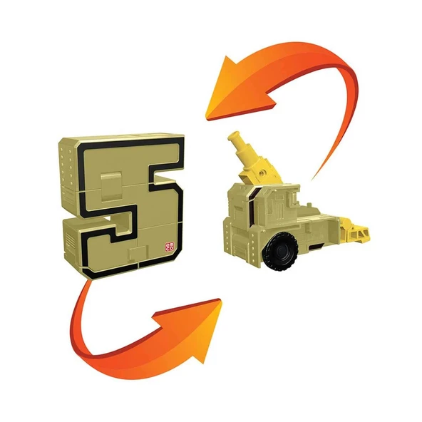 Pocket Morphers 5 Savaş Topu - Roboto Dönüşen Sayılar - 5 Numara Robot - Transformers - Robot Sayı - 2