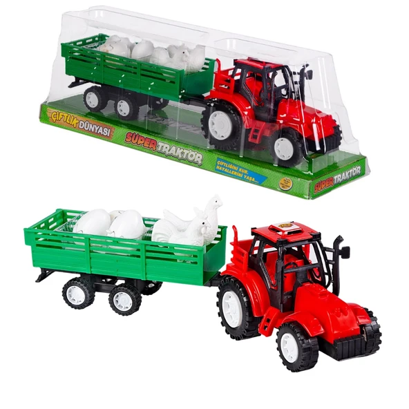 Yumurtalı Traktör Seti - Motor Oyuncakları - Çiftlik Seti - Traktör Oyuncakları - Çiflik Oyuncakları - Tavuk ürün görseli