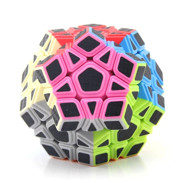 Orijinal MoYu Fiber Karbon Megaminx Küp - Moyu Speed Cube - Moyu Fiber Karbon Megaminx Zeka Küpü - Zeka Küpü - Rubik Küp - 7