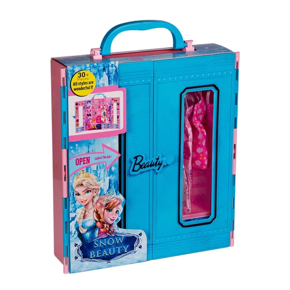 Snow Beauty Frozen Aksesuarlı Gardırop - Frozen Dolap - Frozen Giysi Dolabı - Frozen Gardırop - Gardrop - 3