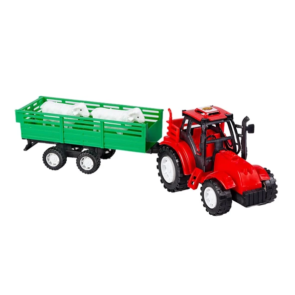 Hayvanlı Traktör Seti - Motor Oyuncakları - Çiftlik Seti - Traktör Oyuncakları - Çiflik Oyuncakları - Kuzu - 2