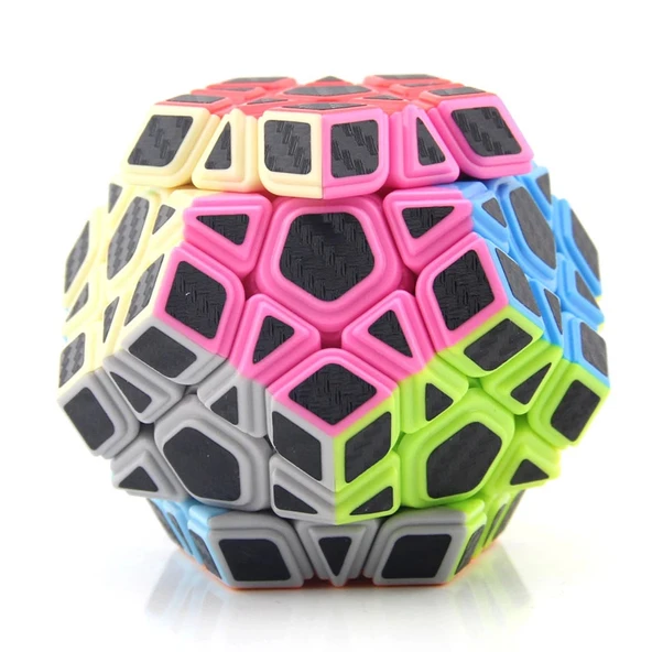 Orijinal MoYu Fiber Karbon Megaminx Küp - Moyu Speed Cube - Moyu Fiber Karbon Megaminx Zeka Küpü - Zeka Küpü - Rubik Küp - 6