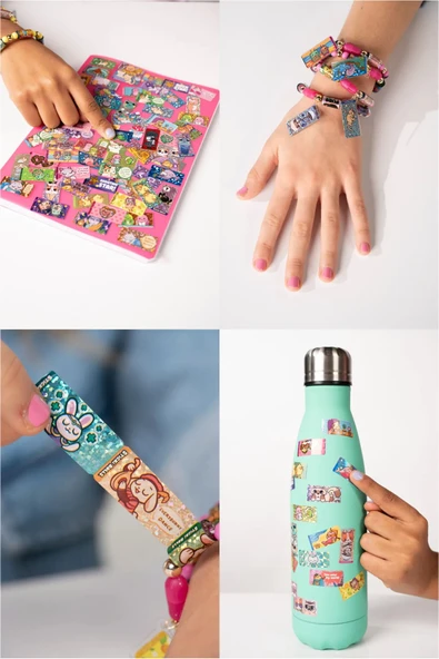 Sticki Rolls Sticki Yedek Bant - En İyi Kendin Yap Çıkartma Takı Seti - Takı Setleri - Çıkart Yapıştır Sticker - 2