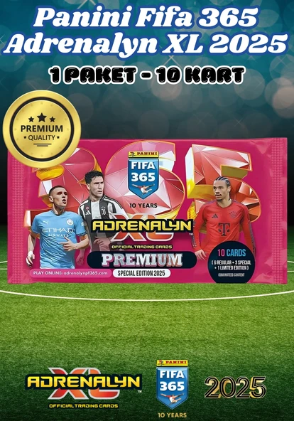 Panini Premium FIFA 365 Adrenalyn XL 2025 Oyuncu Kartı - Premium Futbolcu Kartları - 1 Paket ürün görseli