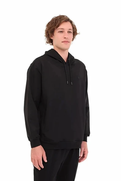 Lumberjack Sn73 Hoodie Kapsonlu Erkek Sweat - Siyah - 1