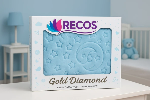 Recos Embos Gold Kutulu Diamond Bebek Battaniye 0-1 Yaş - 4