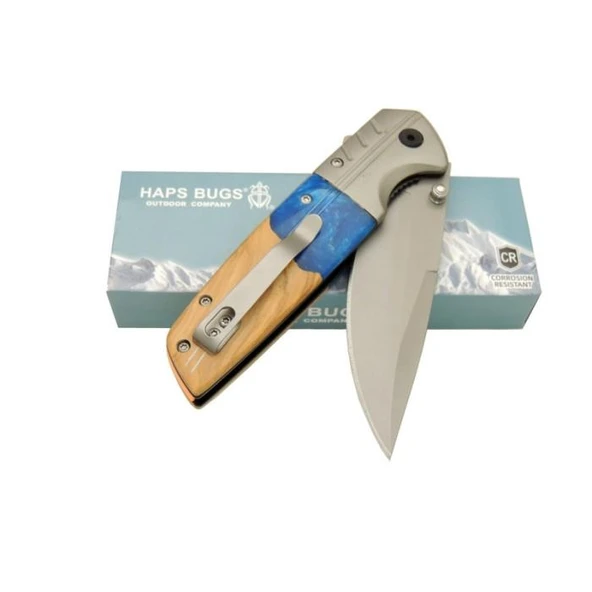 Haps Bugs Fosforlu Avcı Çakısı Mavi - Resim 2