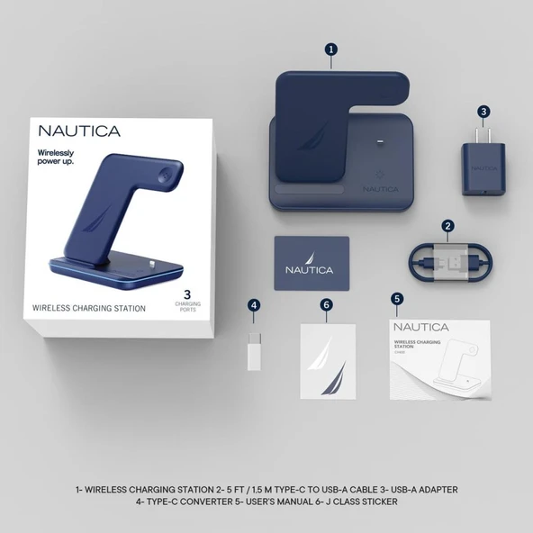 Nautica CH400 3in1 MagSafe Kablosuz Hızlı Şarj Aleti - TESHİR - 5