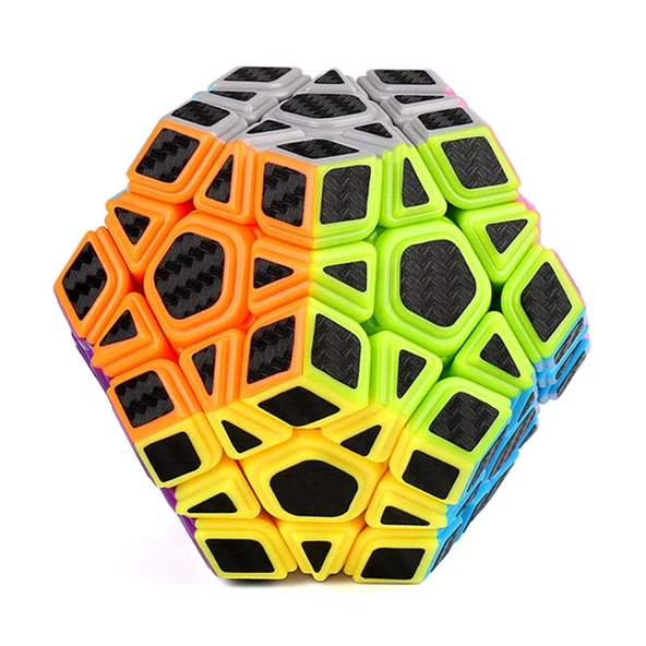 Orijinal MoYu Fiber Karbon Megaminx Küp - Moyu Speed Cube - Moyu Fiber Karbon Megaminx Zeka Küpü - Zeka Küpü - Rubik Küp - 5