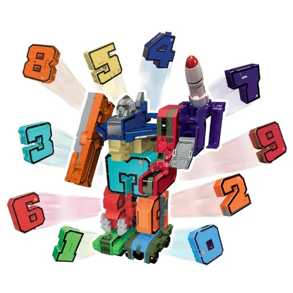 Pocket Morphers 5 Savaş Topu - Roboto Dönüşen Sayılar - 5 Numara Robot - Transformers - Robot Sayı - 4