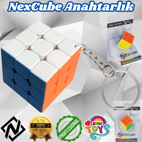 Orijinal NexCube Anahtarlık Küp- Nexcube Speed Cube - NexCube Classic 3x3 Zeka Küpü - Zeka Küpü - Rubik Küp - 1