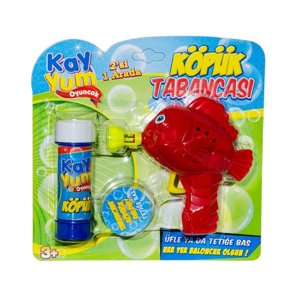 Balık Figürlü Köpük Tabancası - Baloncuk Tabancası - Köpüklü Silah - Baloncuk Oyunu - 2