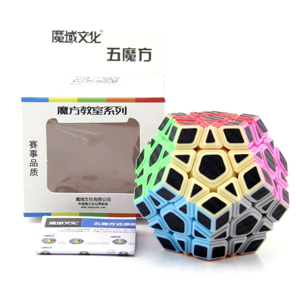 Orijinal MoYu Fiber Karbon Megaminx Küp - Moyu Speed Cube - Moyu Fiber Karbon Megaminx Zeka Küpü - Zeka Küpü - Rubik Küp - 8