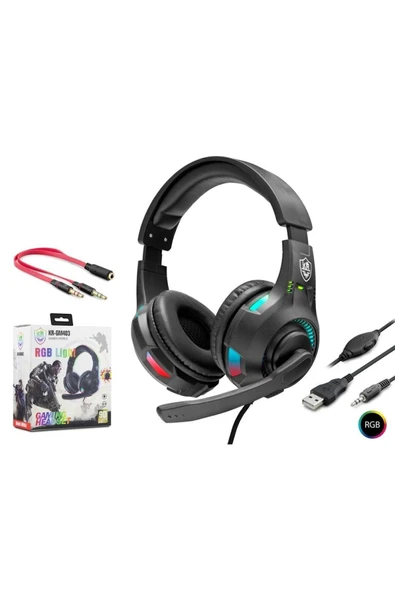 MIIQ2 GM403 KABLOLU KULAKÜSTÜ MİKROFONLU KULAKLIK - Resim 3