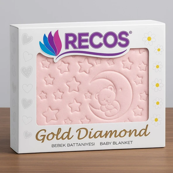 Recos Embos Gold Kutulu Diamond Bebek Battaniye 0-1 Yaş - 3