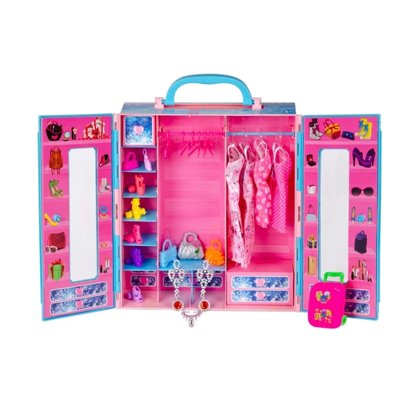 Snow Beauty Frozen Aksesuarlı Gardırop - Frozen Dolap - Frozen Giysi Dolabı - Frozen Gardırop - Gardrop - 2