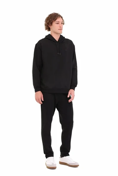 Lumberjack Sn73 Hoodie Kapsonlu Erkek Sweat - Siyah - 2