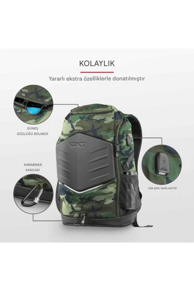 GXT 1255 Outlaw Camo Gamer Sırt Çantası - Resim 7