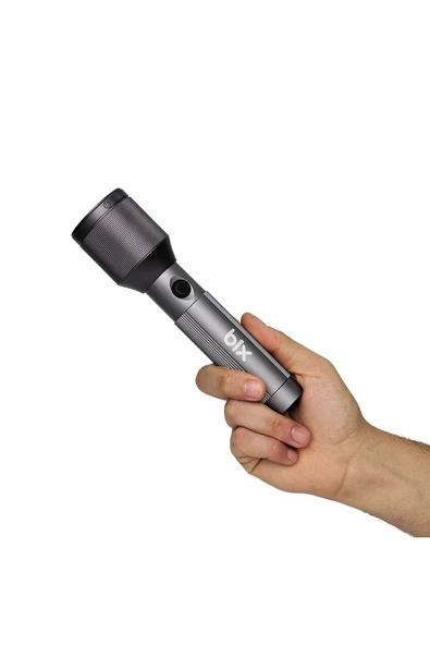 Bx2142fl 24w Led 900 Metre Uzun Menzilli Şarjlı El Feneri 1000 Lümen Güç Göstergeli Zoom Özellik - Resim 2