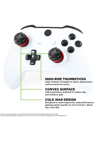 Call Of Duty Cold War Xbox One Ve Xbox Series X Controller Analog Koruyucu - Resim 5