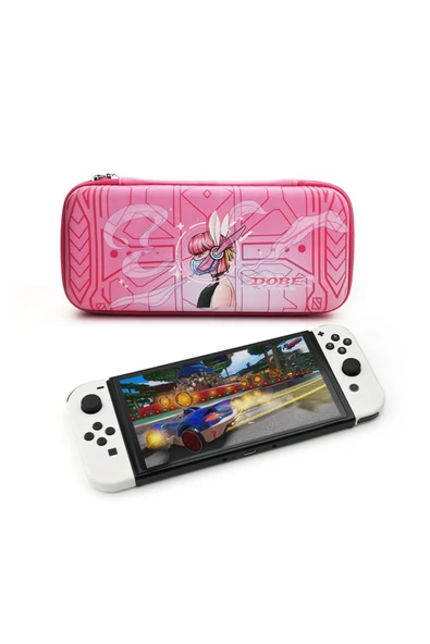 Nintendo Switch/Switch OLED Oyun Konsolu Koruyucu Taşıma ve Seyahat Çantası - Resim 5