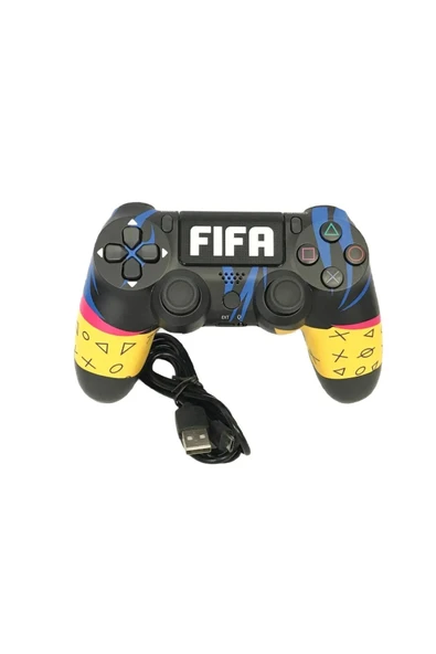 PS4-PC-Android BOX-Android-IOS Telefon Tablet Uyumlu Titreşimli Bluetooth Oyun Kolu - Resim 4