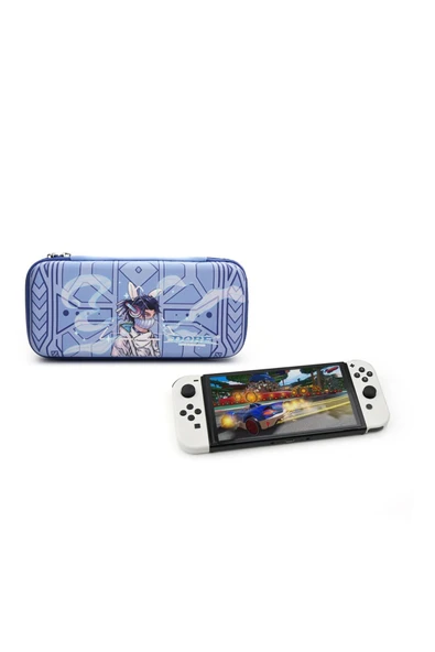 Nintendo Switch ve Oled Uyumlu Desenli Fermuarlı Koruma ve Taşıma Çantası ürün görseli 1