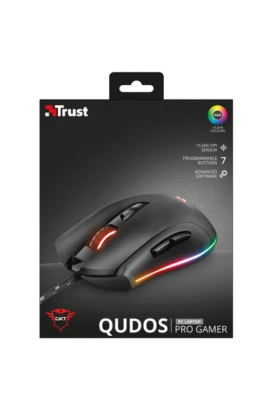 GXT 900 Qudos 15.000 DPI RGB Gamer Mouse - Resim 7