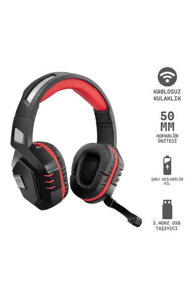 GXT 390 Juga Kablosuz Kulaküstü Gamer Kulaklık - Resim 6