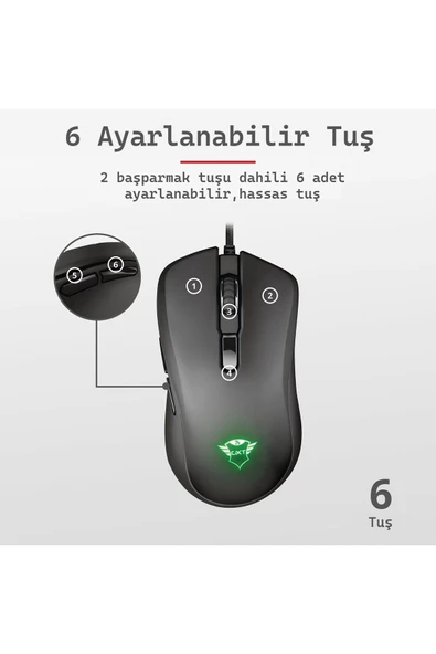 GXT 930 Jacx RGB Gamer Mouse - Resim 4