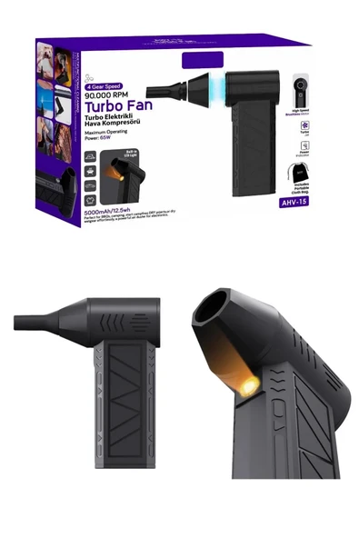 AHV-15 Taşınabilir Elektrikli Hava Kompresörü - Resim 2