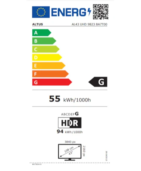 Altus AL43 UHD 9823 4K Ultra HD 43" 109 Ekran Uydu Alıcılı Smart LED TV - 3