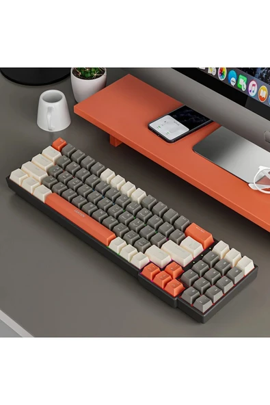 Leaven K780 Çıkarılabilir Kablolu RGB Hot Swap AntiGhosting Mekanik Oyuncu Klavye - Resim 7