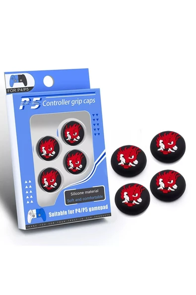 Cyberpunk Samurai Desenli Xbox Ps4 - Ps5 - Xbox S - Xbox X Uyumlu Analog Koruyucu ürün görseli 1