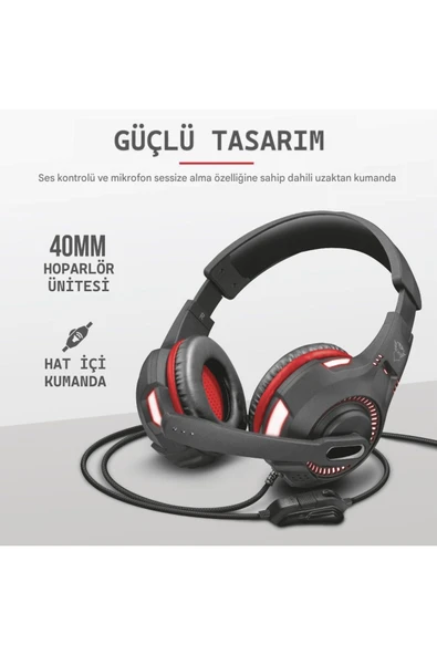 GXT 407 Ravu Kulaküstü Gamer Kulaklık - Resim 5