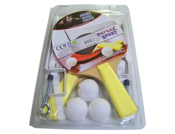 Fileli Masa Tenisi Raketi - Okul İçin Masa Tenisi Raketi - Tenis Oyuncakları - Masa Tenisi Oyunu - Fileli Raket - 2