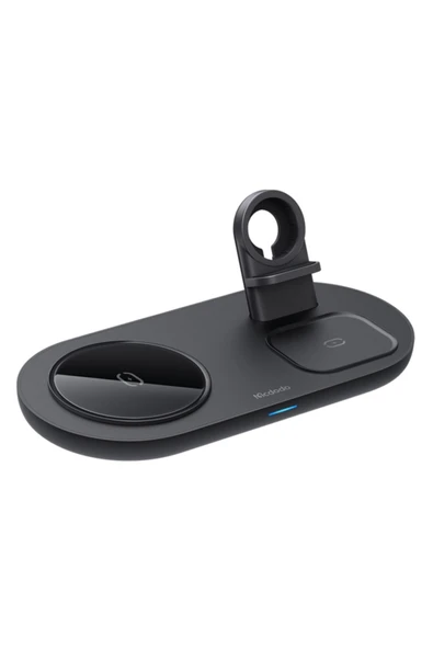 Ch-7061 Manyetik 3'ü 1 Arada Şarj Ünitesi Çok Işlevli Kablosuz Şarj Cihazı-siyah - Resim 5