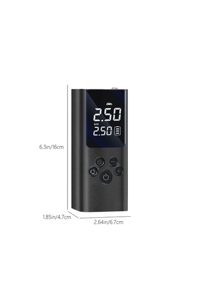 A6 Taşınabilir Powerbankli Kendinden Şarjlı Hava Pompası - Resim 3