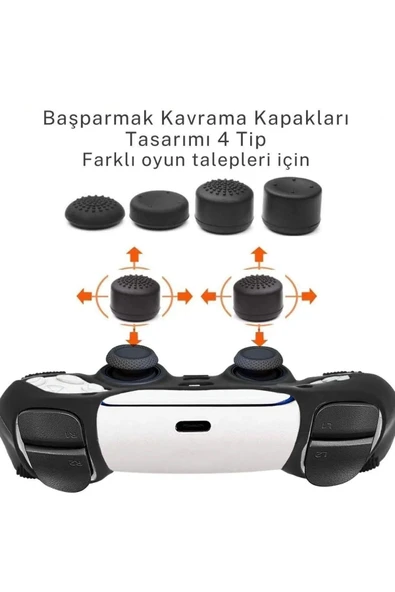 Ps4-Ps5 Uyumlu 8in1 Analog Koruyucu ve Yükseltici Pad - Resim 2