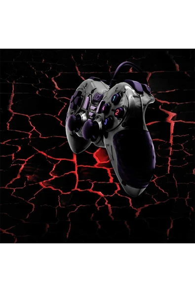 Pc Uyumlu Usb Dual Shock Titreşimli Joystick Oyun Kolu-cfl-2586 - 10