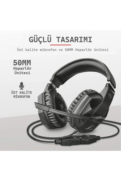 GXT 412 Celaz Kulaküstü Gamer Kulaklık - Resim 6