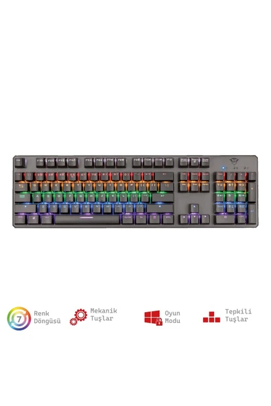 GXT 865 Asta RGB Mekanik Gamer Klavye - Resim 5