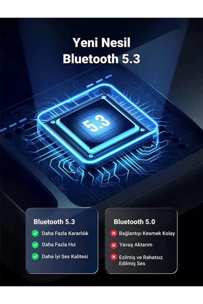 Bluetooth USB Adaptör Versiyon 5.3 Stick Dongle (EDR & BLE) Windows 11/10/8.1/7 Uyumlu - 6