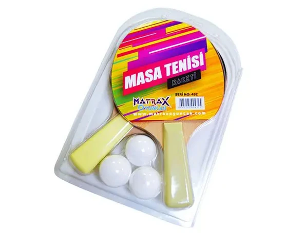 Klasik Masa Tenisi Raketi - Okul İçin Masa Tenisi Raketi - Tenis Oyuncakları - Masa Tenisi Oyunu - Raket - 3