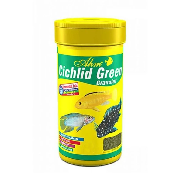 Ahm Cichlid Green Granulat Balık Yemi 1000 Ml ürün görseli 1