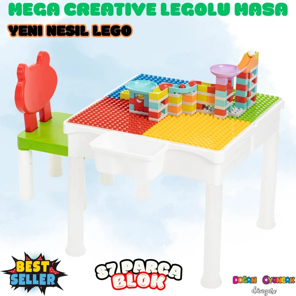 Mega Multi Creative Blok Masa Seti - Slide Blocks - Lego Oyuncakları - Yaratıcı Top Oyunu - Creative Lego ürün görseli