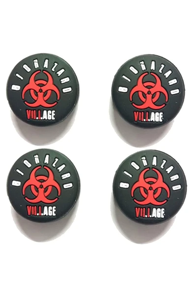 Resident Evıl Desenli Sony Ps5/ps4/ps3 Uyumlu Analog Koruyucu Silikon Pad - Resim 2