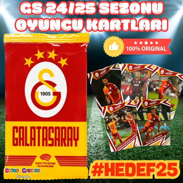 Mythos Cards Galatasaray 24/25 Oyuncu Karları - GS Oyuncu Kartları - Futbolcu Kartları - Galatasaray #Hedef25 - 1